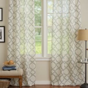 Pottery Barn Accents Sale 2 Kendra Trellis Sheer Drapes Poshmark